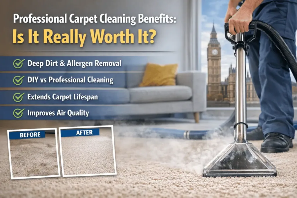 diy vs professional carpet cleaning in london