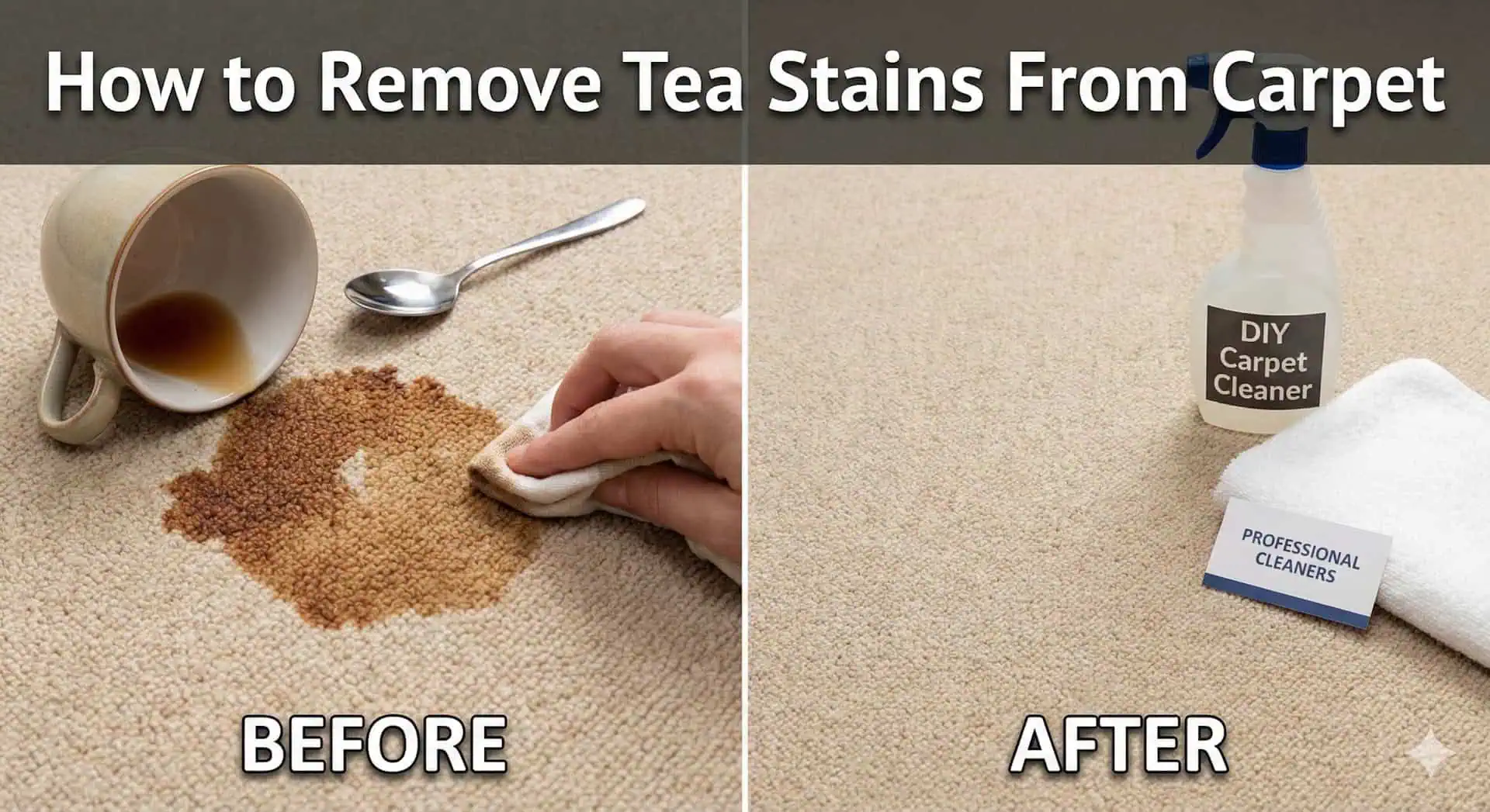 How to Remove Tea Stains From Carpet the Right Way